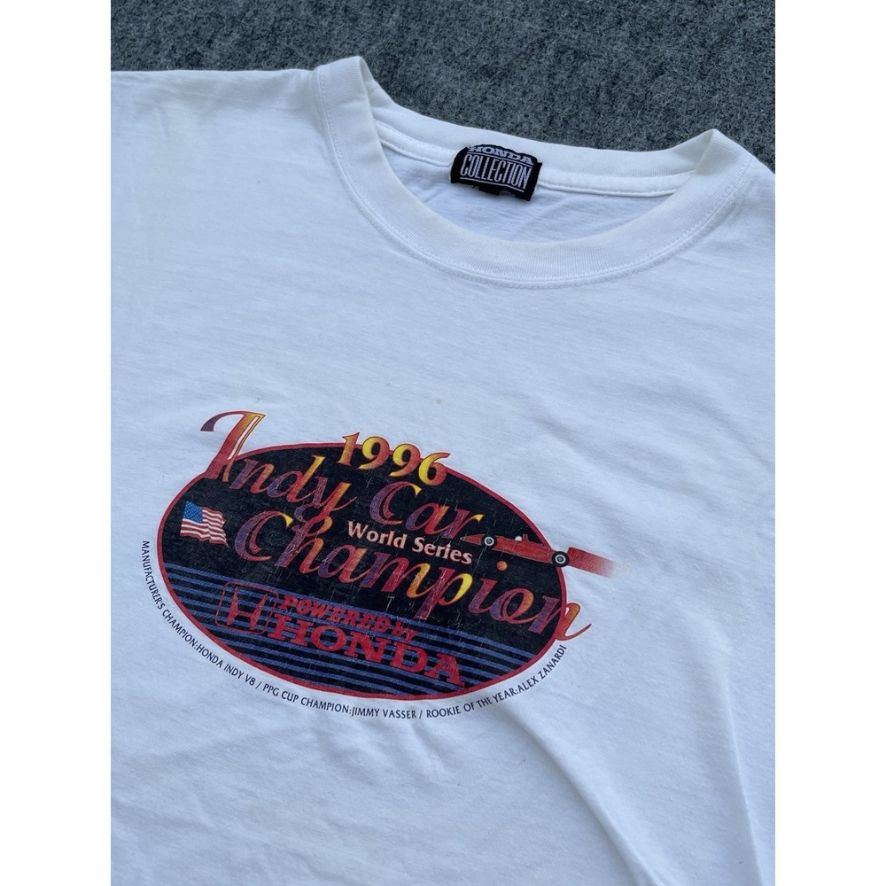 1996 Indianapolis‎ Indy 500 White Heavier Weight t-shirt Large